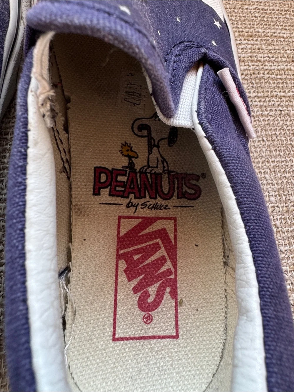 Vans Peanuts Christmas Kids Slip-On Sneakers Snoopy Charlie Brown